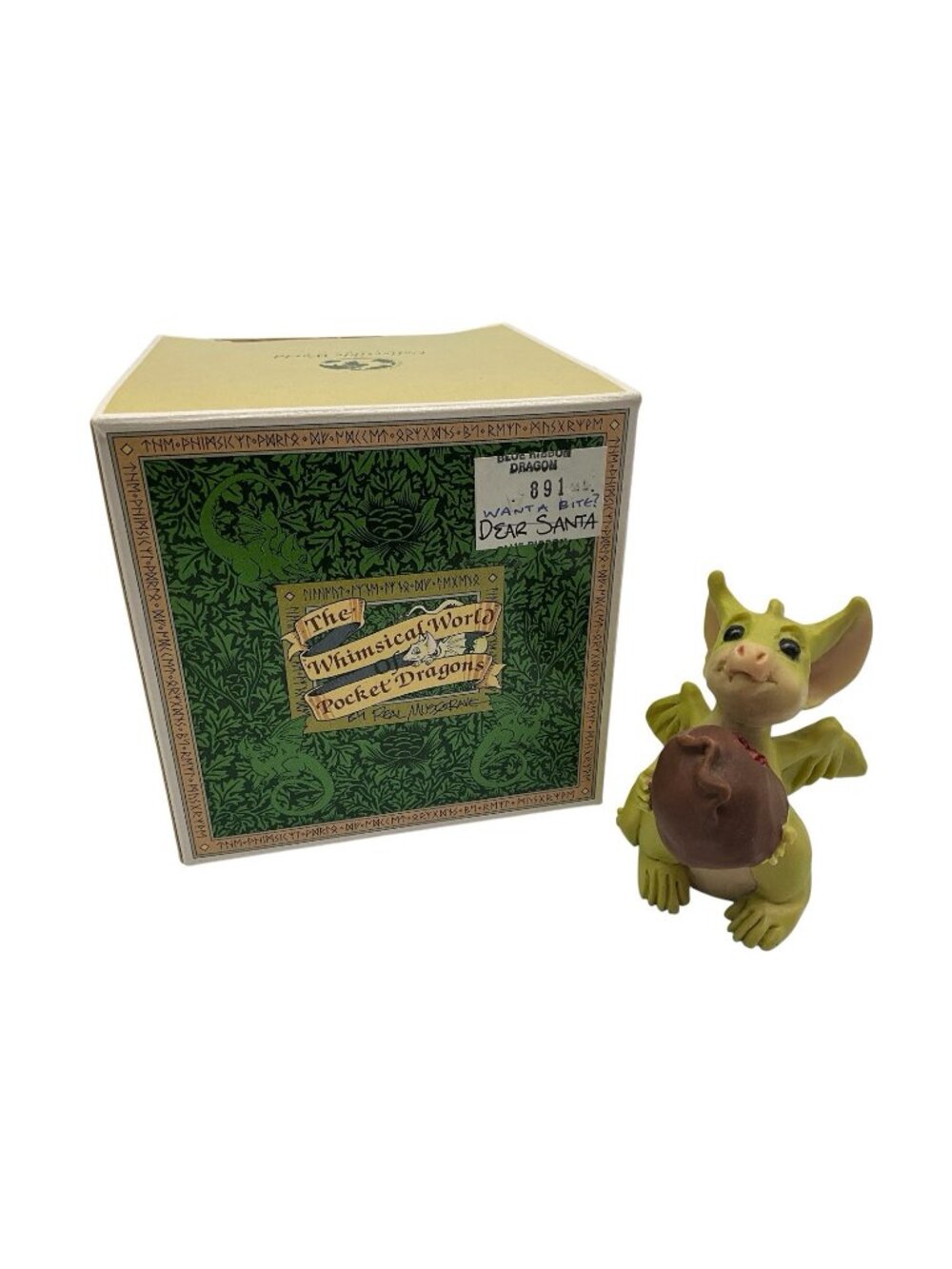 Pocket Dragon "Wanna Bite" Figurine by Real Musgrove Vintage Collectors Club 93"